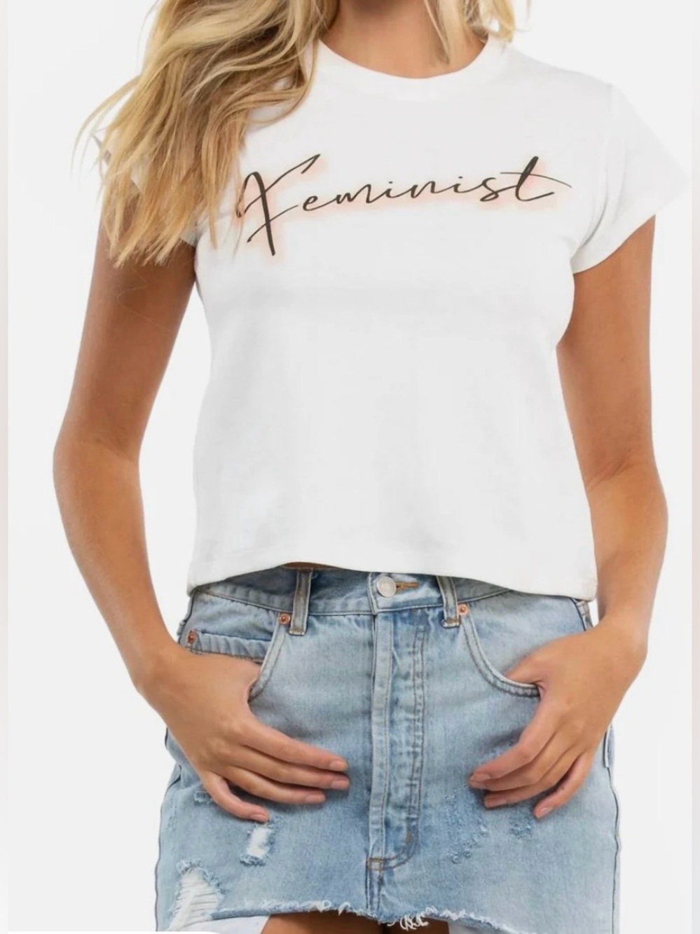 NWT Selkie Tiny Tourist Tee Feminist Forever Size L sold out!